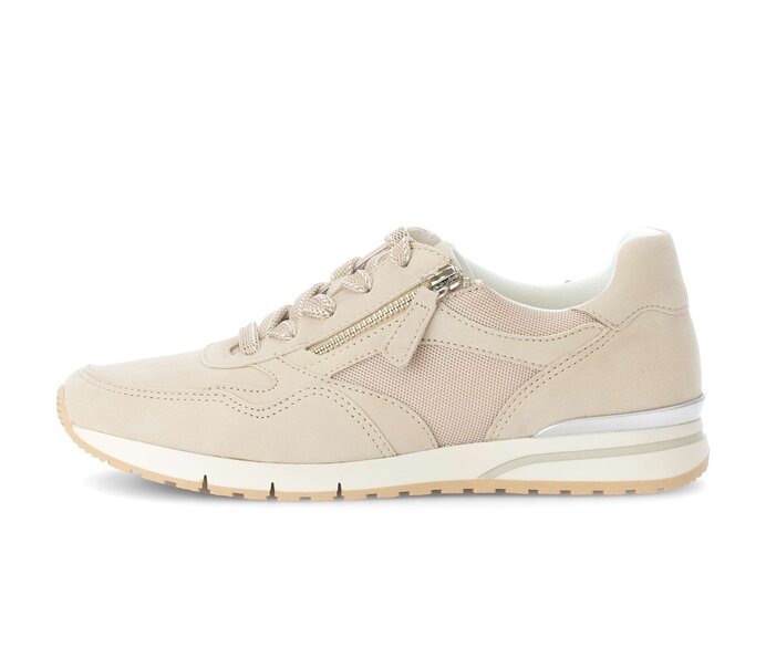 Gabor Sneaker Low Beige - Materialmix Leder/Lederimitat