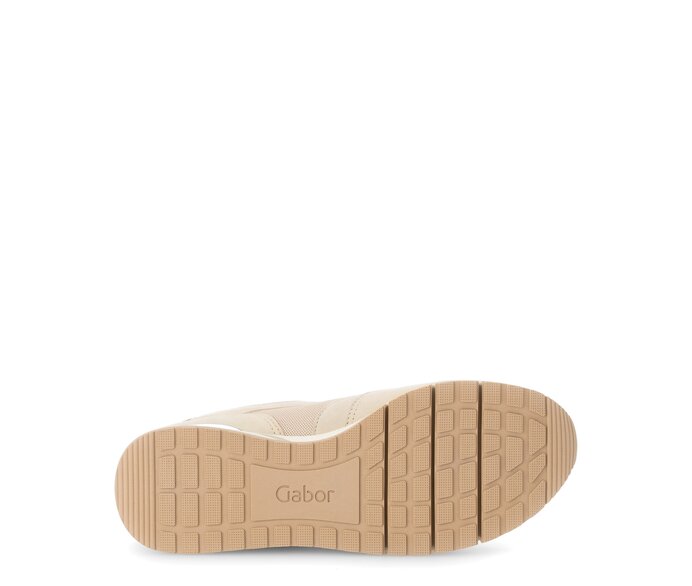 Gabor Sneaker Low Beige - Materialmix Leder/Lederimitat