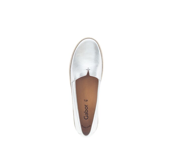 Gabor Slipper Silber - Effektleder