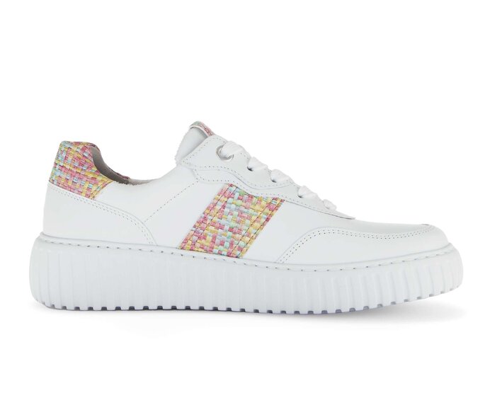 Gabor Sneaker Low Weiß - Materialmix Leder/Lederimitat