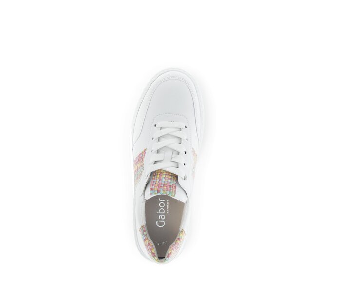 Gabor Sneaker Low Weiß - Materialmix Leder/Lederimitat