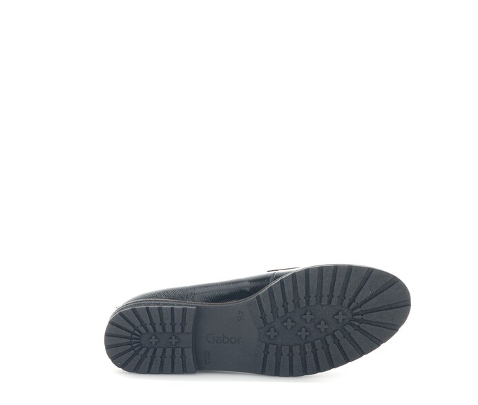 Gabor Slipper Schwarz - Materialmix Leder