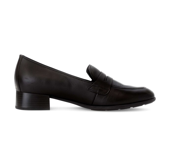 Gabor Hochfrontpumps Schwarz - Glattleder