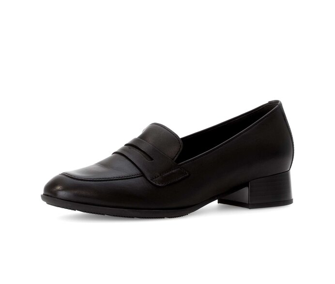 Gabor Hochfrontpumps Schwarz - Glattleder
