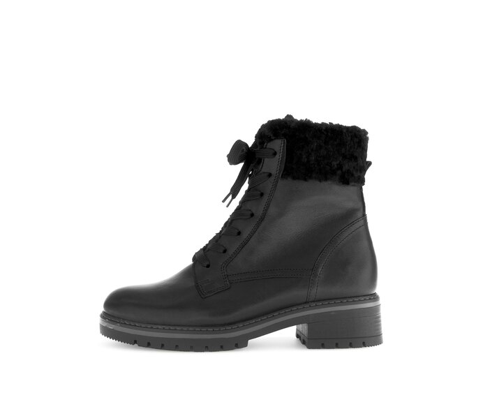 Gabor Winterstiefelette Schwarz - Materialmix Leder/Lederimitat