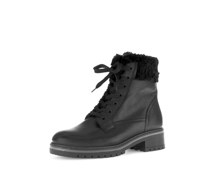 Gabor Winterstiefelette Schwarz - Materialmix Leder/Lederimitat
