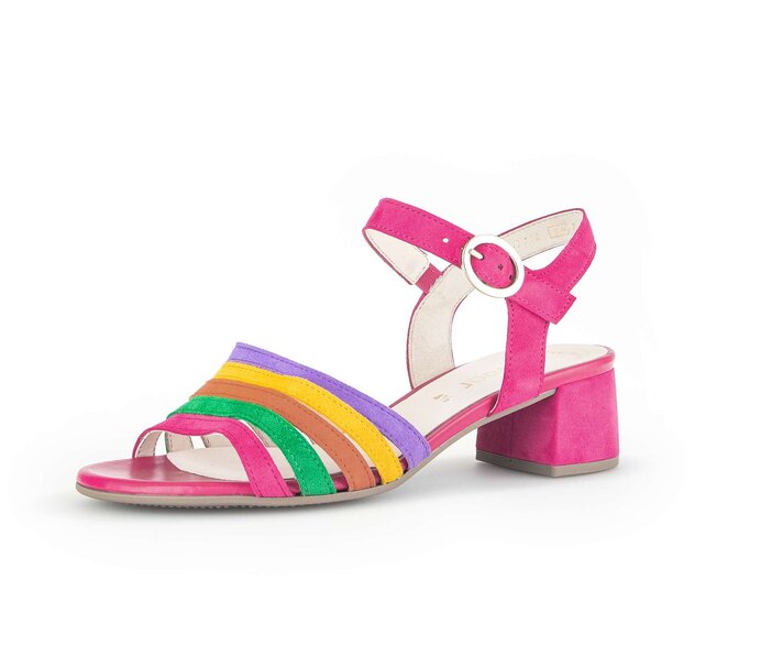 Gabor Riemchensandale Multicolour - Rauleder