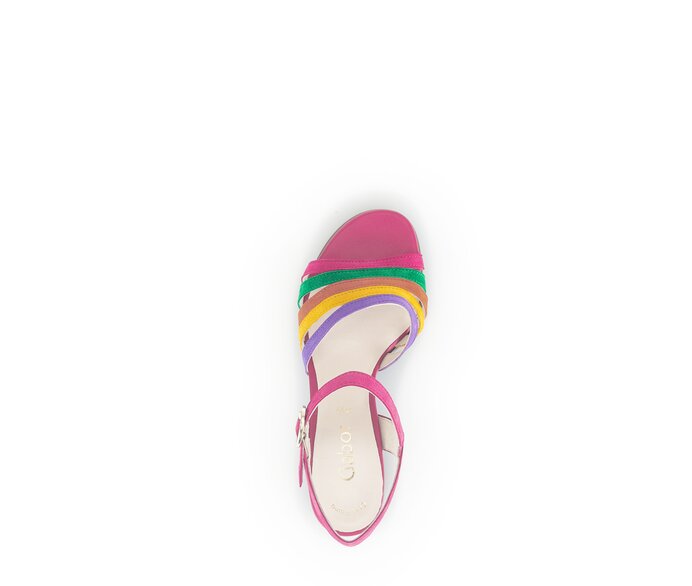 Gabor Riemchensandale Multicolour - Rauleder