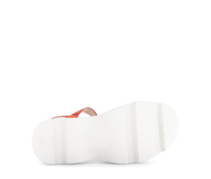 Gabor Riemchensandale Orange - Rauleder