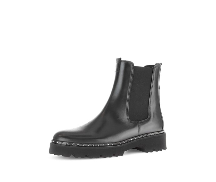 Gabor Chelsea Boot Schwarz - Glattleder