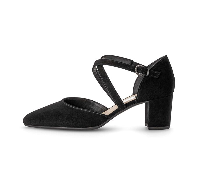 Gabor Spangenpumps Schwarz - Rauleder