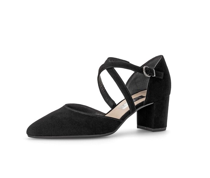 Gabor Spangenpumps Schwarz - Rauleder