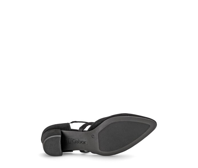 Gabor Spangenpumps Schwarz - Rauleder