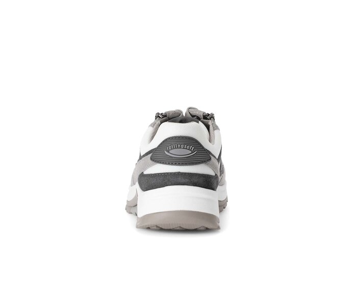Gabor Rollingsoft Sneaker Low Grau - Materialmix Leder/Textil