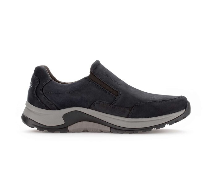 Gabor Rollingsoft Slipper Blau - Nubuk