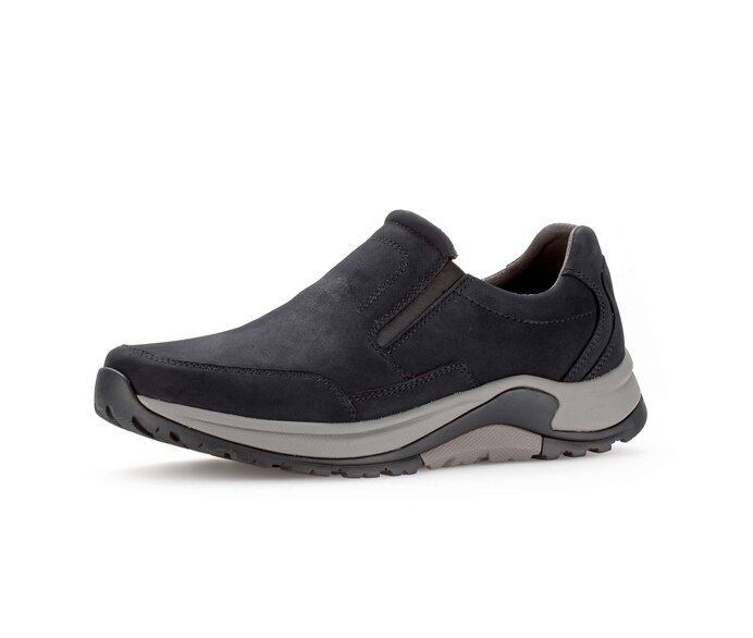 Gabor Rollingsoft Slipper Blau - Nubuk