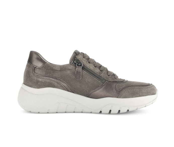 Gabor Sneaker Low Grau - Materialmix Leder