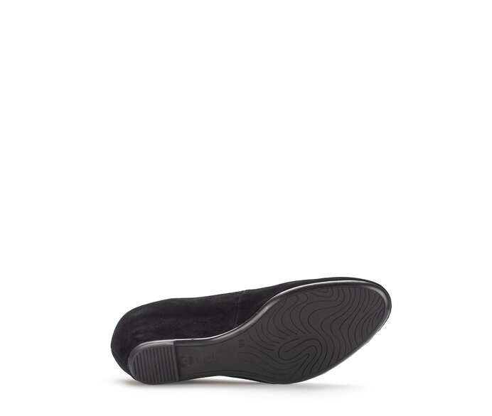 Gabor Keilpumps Schwarz - Rauleder
