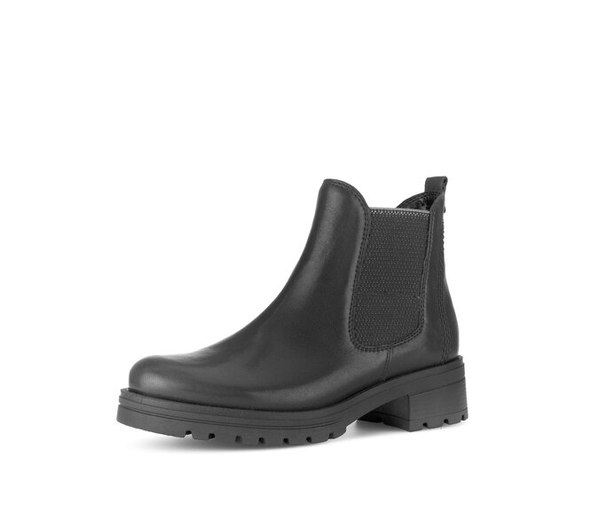 Gabor Chelsea Boot Schwarz - Glattleder