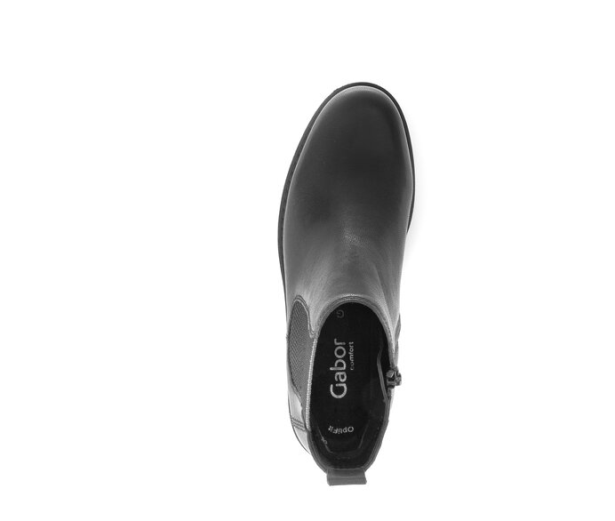 Gabor Chelsea Boot Schwarz - Glattleder