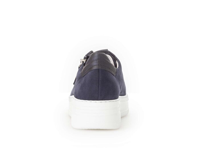 Gabor Sneaker Low Blau - Materialmix Leder