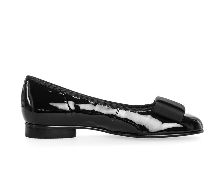 Gabor Eleganter Ballerina Schwarz - Lackleder