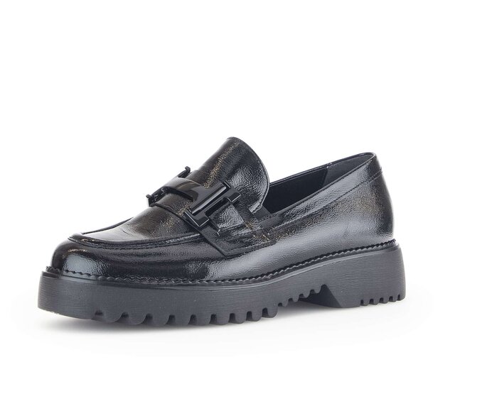 Gabor Loafer Schwarz - Lackleder