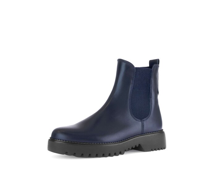 Gabor Chelsea Boot Blau - Glattleder