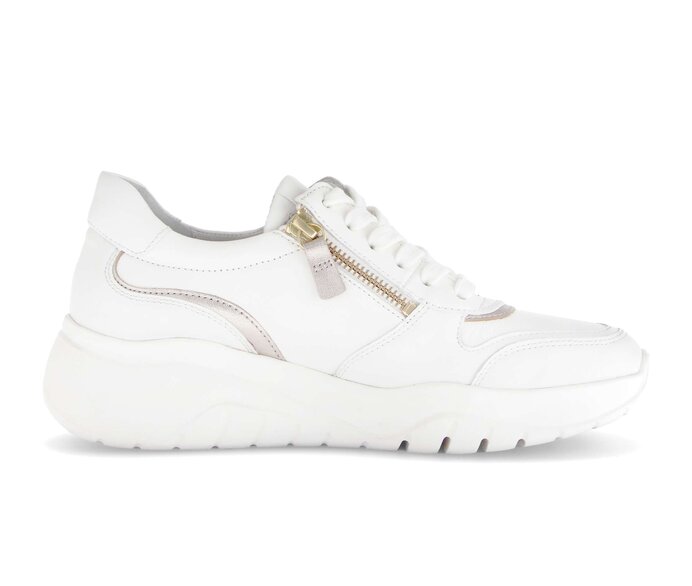 Gabor Sneaker Low Creme - Materialmix Leder