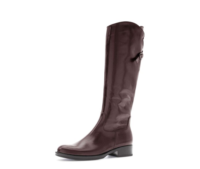 Gabor Eleganter Stiefel Rot - Glattleder