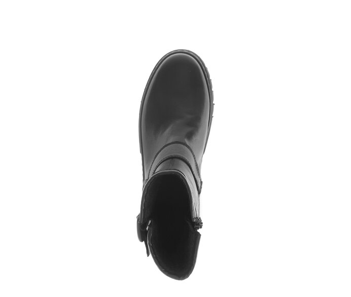 Gabor Biker Boots Schwarz - Glattleder