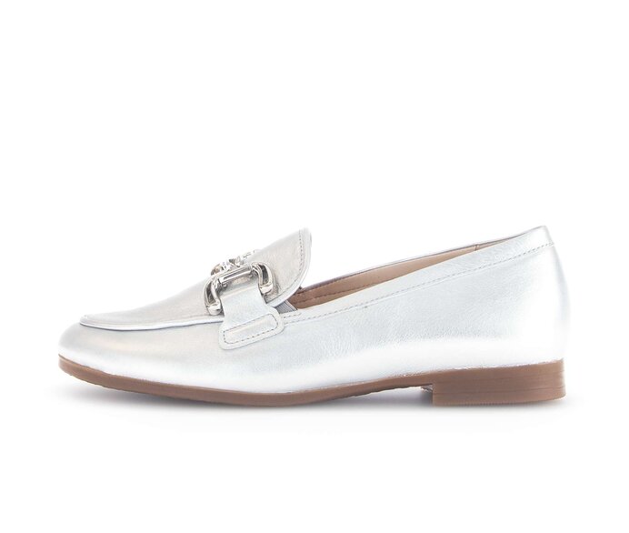 Gabor Slipper Silber - Effektleder