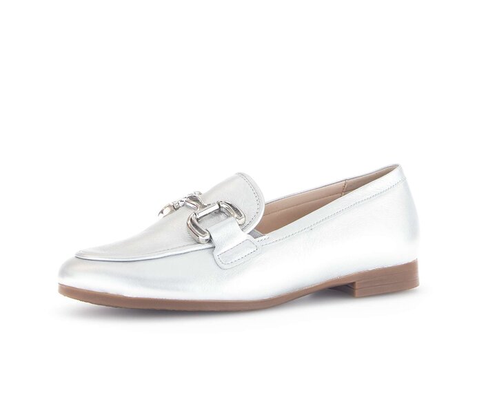 Gabor Slipper Silber - Effektleder