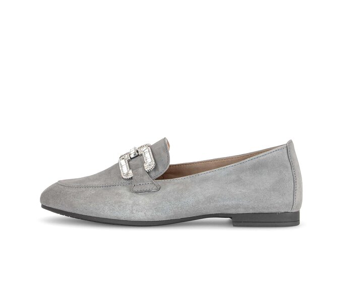 Gabor Slipper Grau - Rauleder