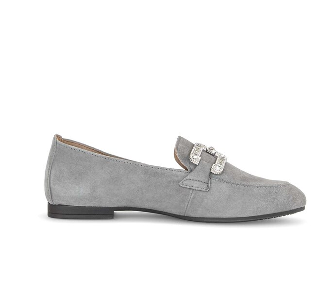 Gabor Slipper Grau - Rauleder