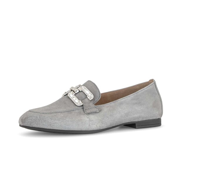 Gabor Slipper Grau - Rauleder