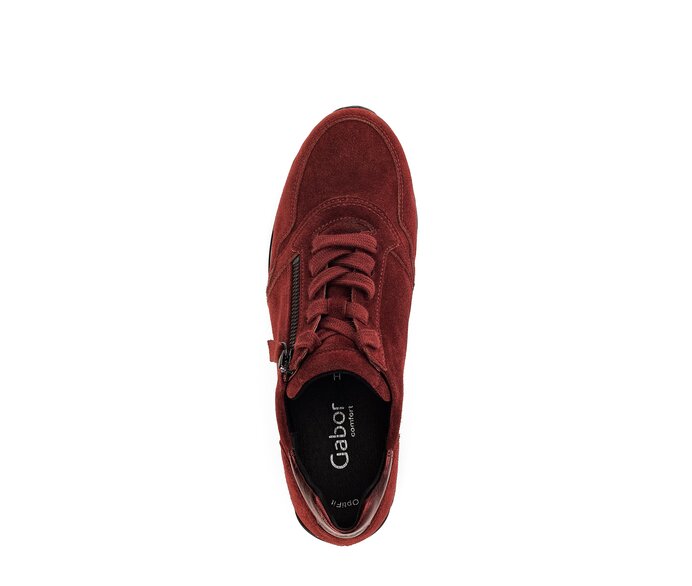 Gabor Sneaker Low Rot - Materialmix Leder
