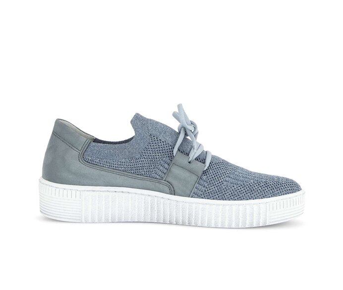 Gabor Sneaker Low Blau - Materialmix Leder/Lederimitat