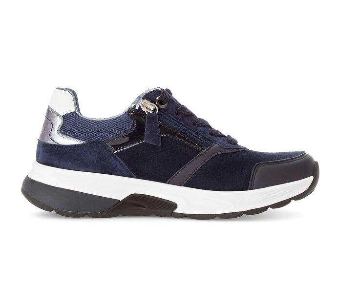 Gabor Sneaker Low Blau - Materialmix Leder/Lederimitat