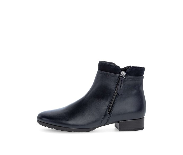 Gabor Sportliche Stiefelette Blau - Glattleder