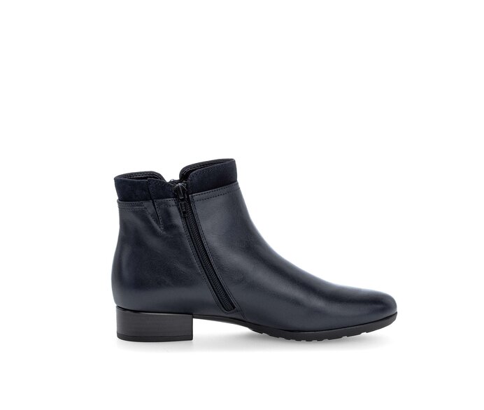 Gabor Sportliche Stiefelette Blau - Glattleder
