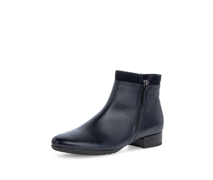 Gabor Sportliche Stiefelette Blau - Glattleder