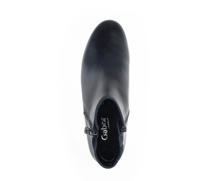 Gabor Sportliche Stiefelette Blau - Glattleder