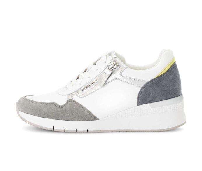 Gabor Sneaker Low Weiß - Materialmix Leder