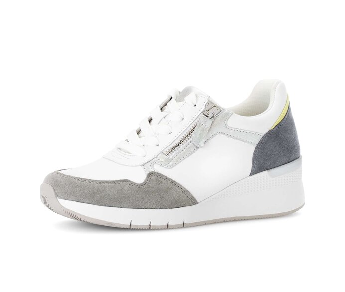 Gabor Sneaker Low Weiß - Materialmix Leder