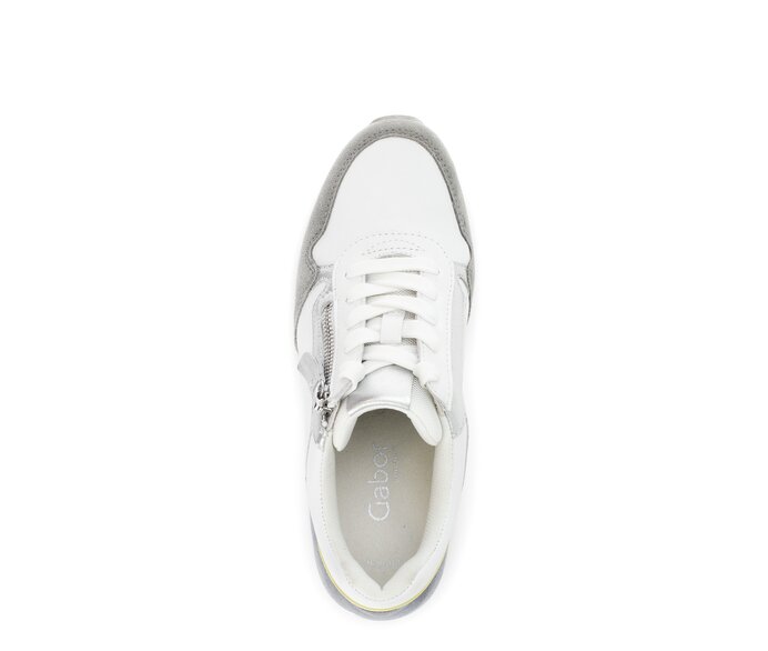 Gabor Sneaker Low Weiß - Materialmix Leder