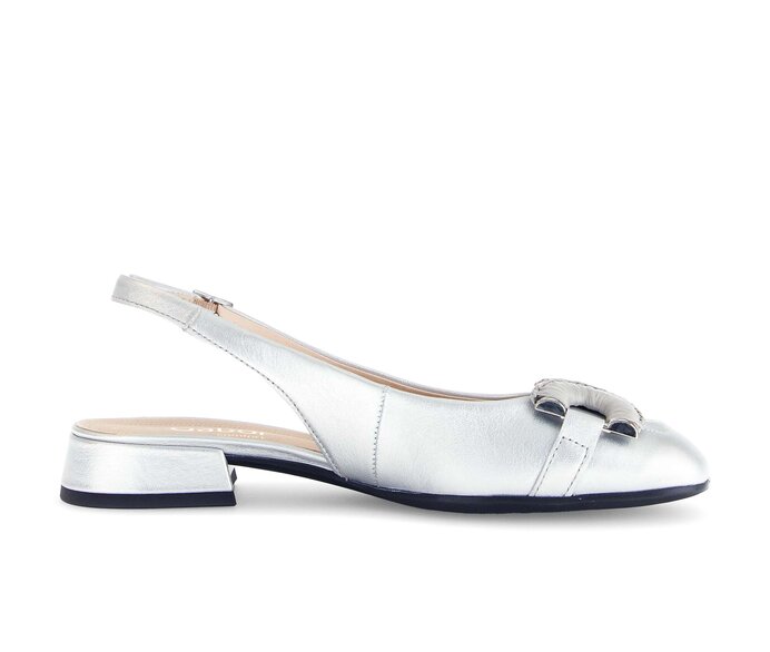 Gabor Slingpumps Silber - Effektleder