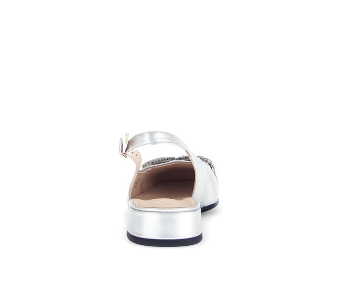 Gabor Slingpumps Silber - Effektleder
