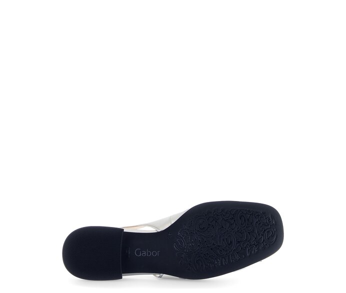 Gabor Slingpumps Silber - Effektleder
