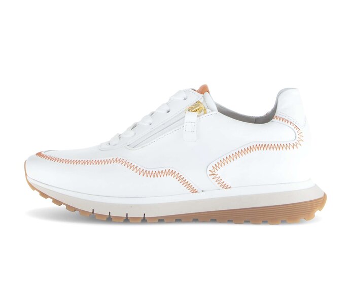 Gabor Sneaker Low Weiß - Materialmix Leder